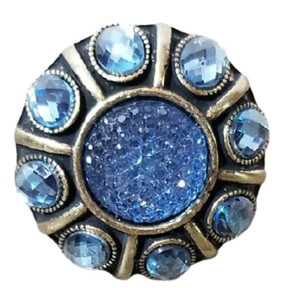 2 FOR $5 SALE Penelope Ann Luxurious Escape Blue Ring One Size - Picture 2 of 6